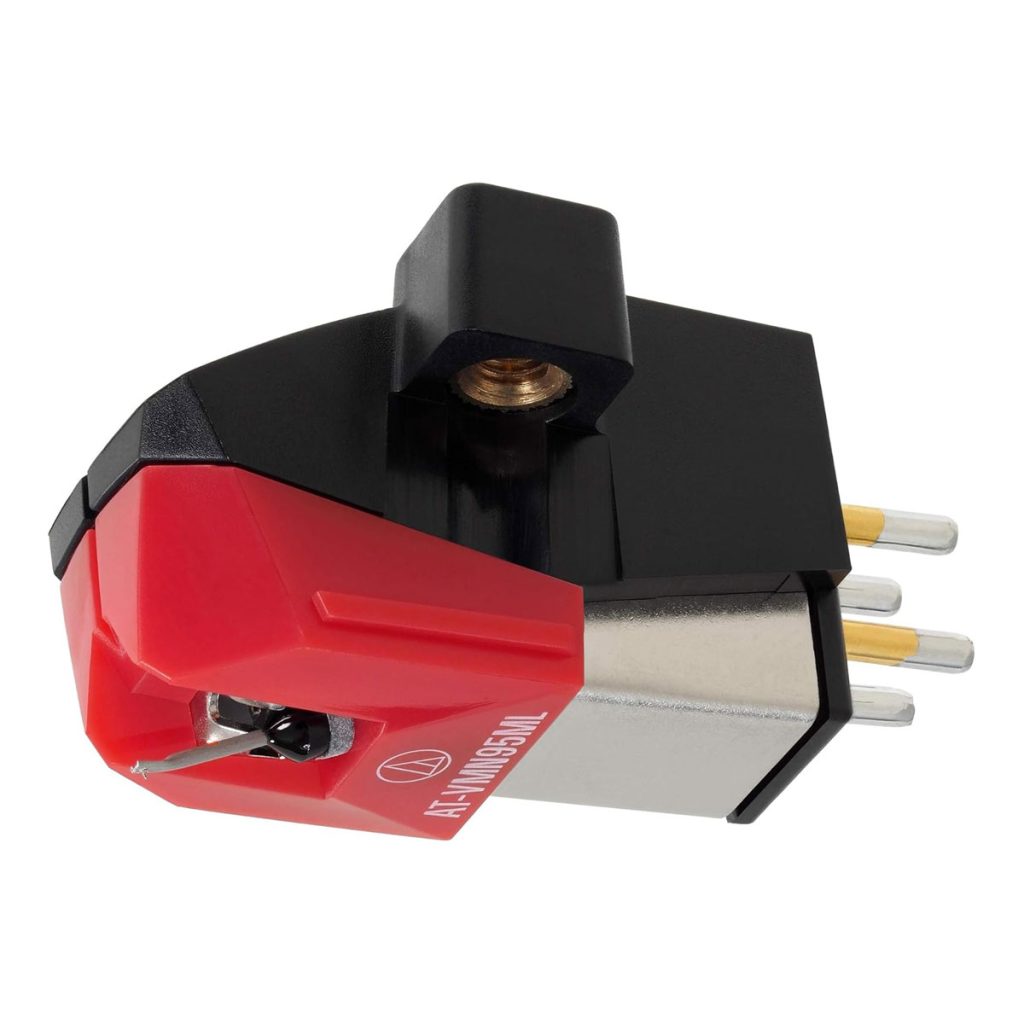Audio-Technica AT-VM95ML Dual Moving Magnet Turntable Phono Cartridge (Red)